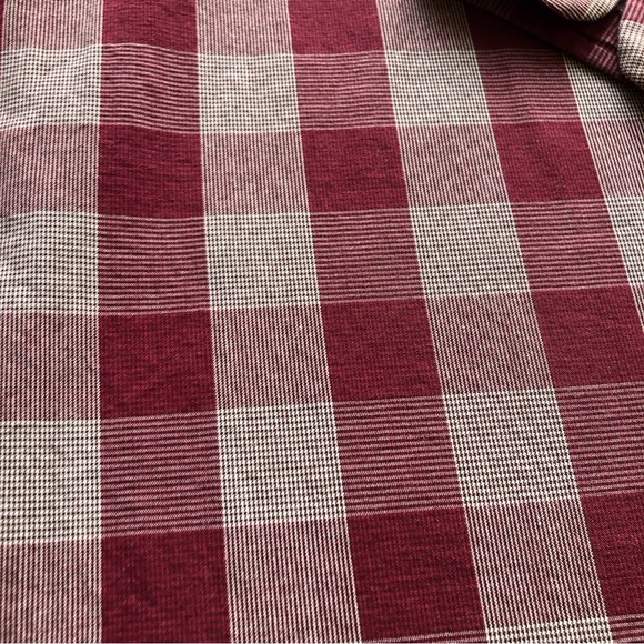 Marc Ecko Men’s Size XL Marron Checkered Long Sleeves Dress Shirt Button-Up Top - Picture 12 of 15